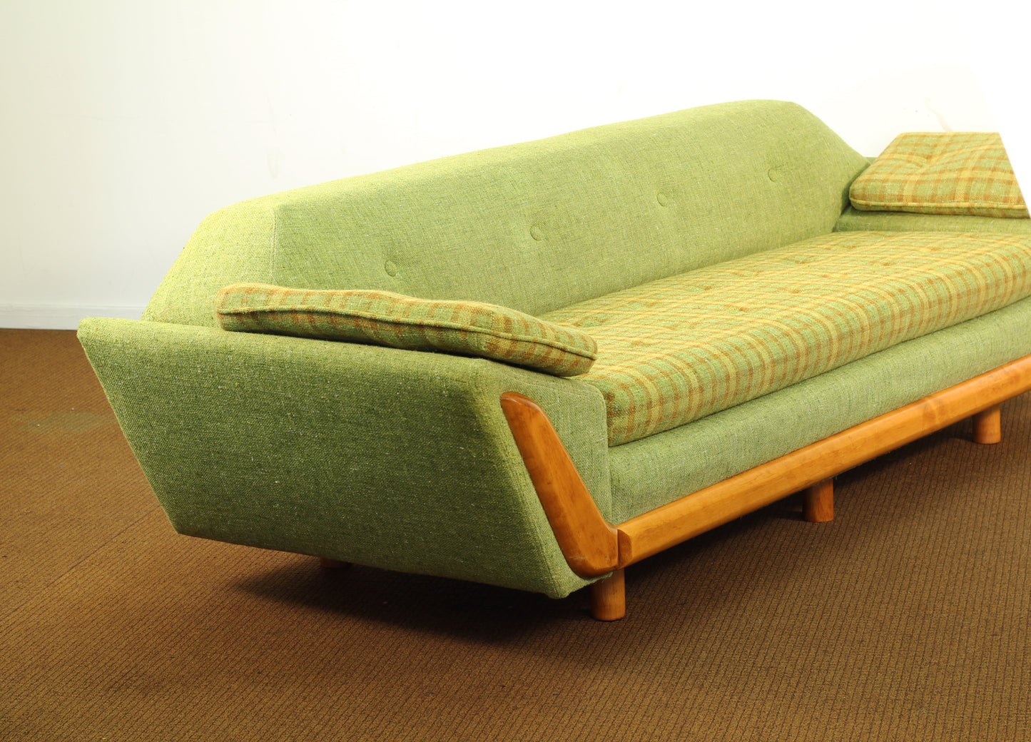 1970s Pearsall Gondola Style Sofa by Fashioncraft Furniture Corp.
