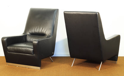 Pair American Leather "Niagra" Chairs
