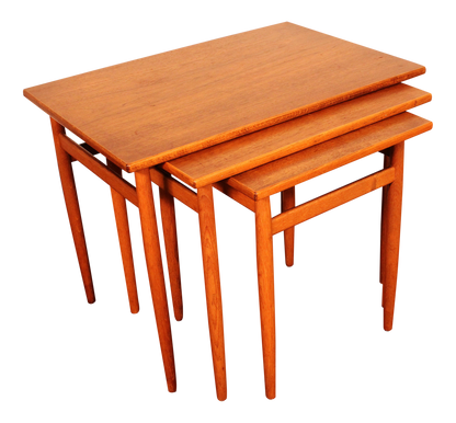 Swedish Teak Nesting Tables - Set of 3