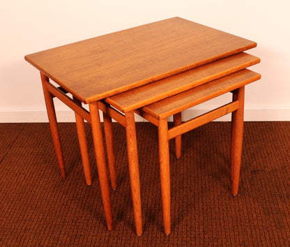 Swedish Teak Nesting Tables - Set of 3